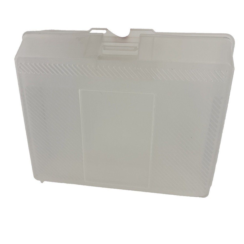 Vintage Rubbermaid Clear Plastic Snap Case Mr Brief Storage Container 1098 90s